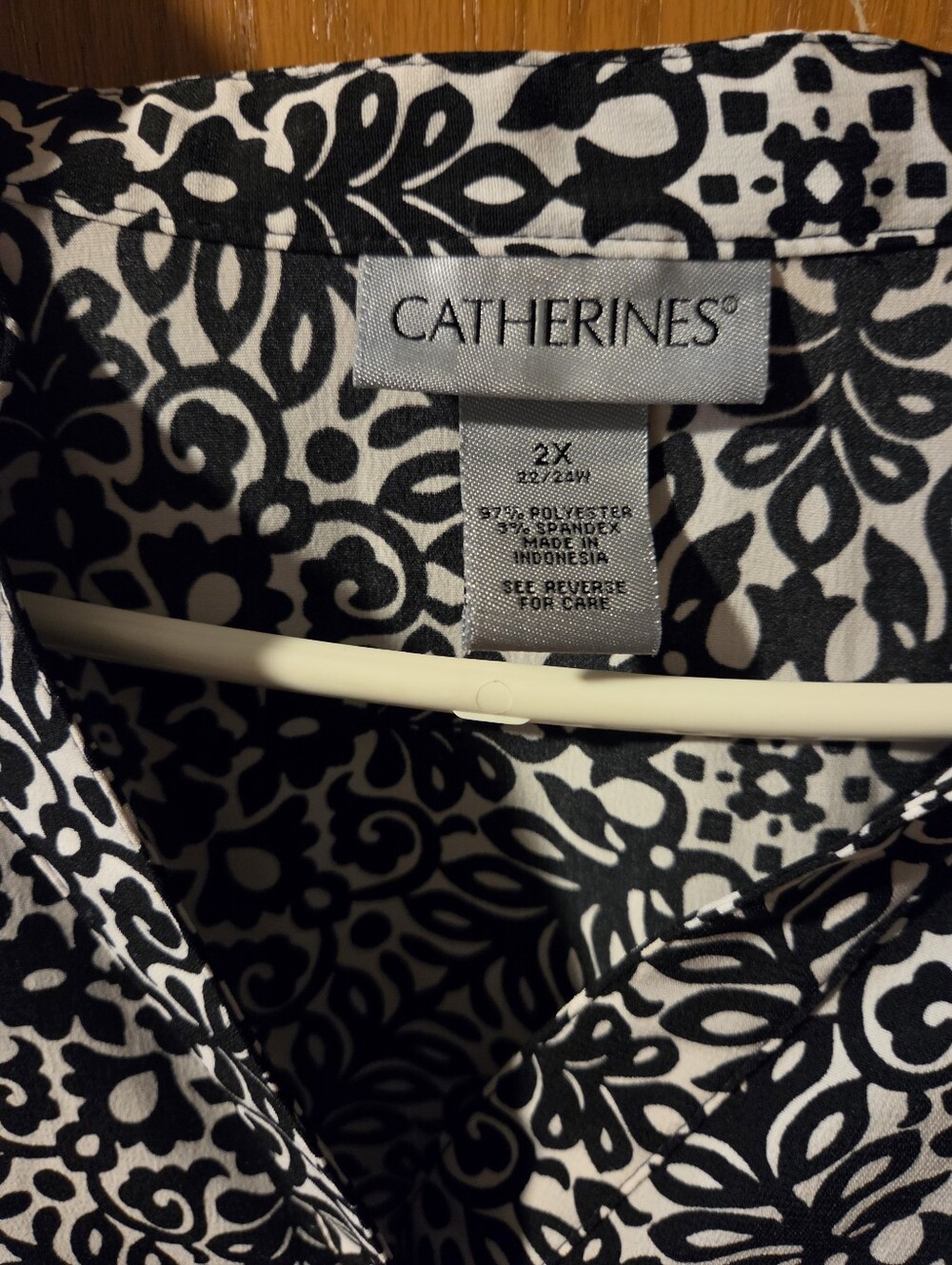 Black And White Blouse